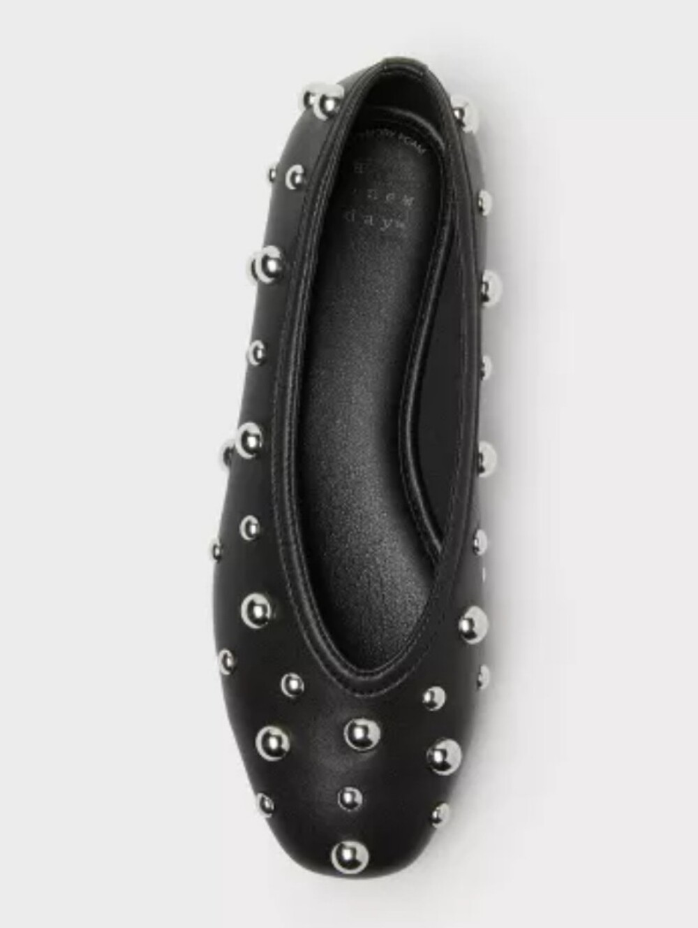 New A New Day Sammie Black Studded Ballet Flats Size Women's 8.5